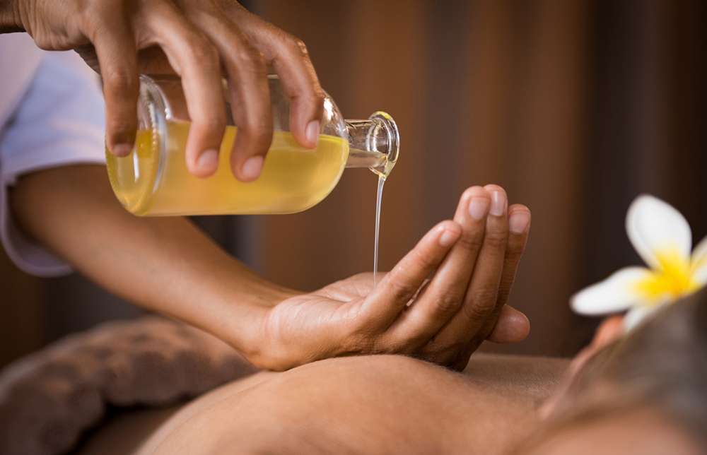 Therapist performing Balinese massage at luxury glory spa Faisalabad